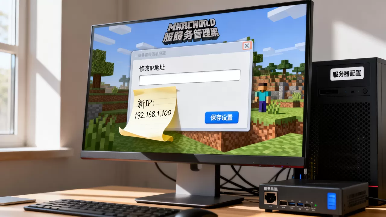 我的世界电脑开服务器怎么换IP,我的世界服务器IP怎么修改? 我的世界电脑开服务器怎么换IP,我的世界服务器IP怎么修改?