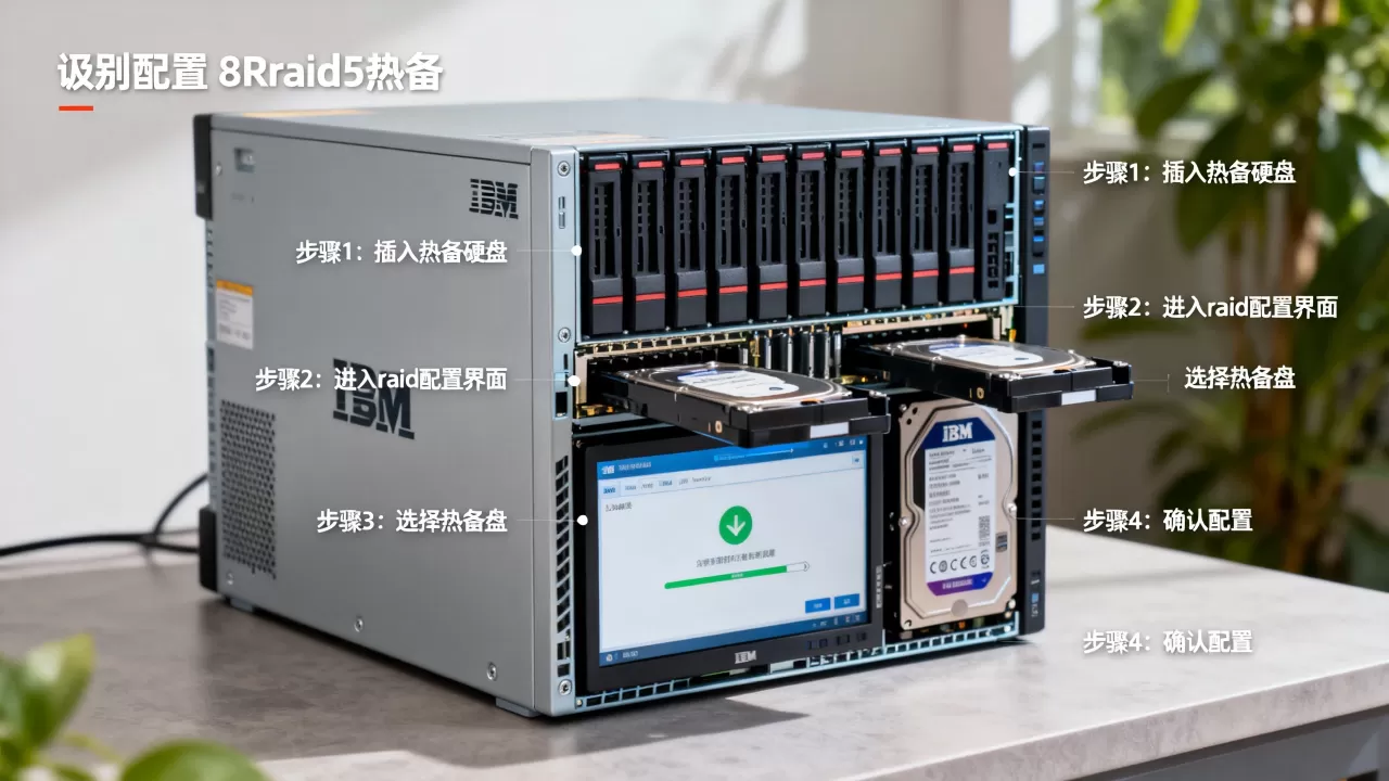 ibm服务器如何配置raid5热备,有哪些步骤? ibm服务器如何配置raid5热备,有哪些步骤?