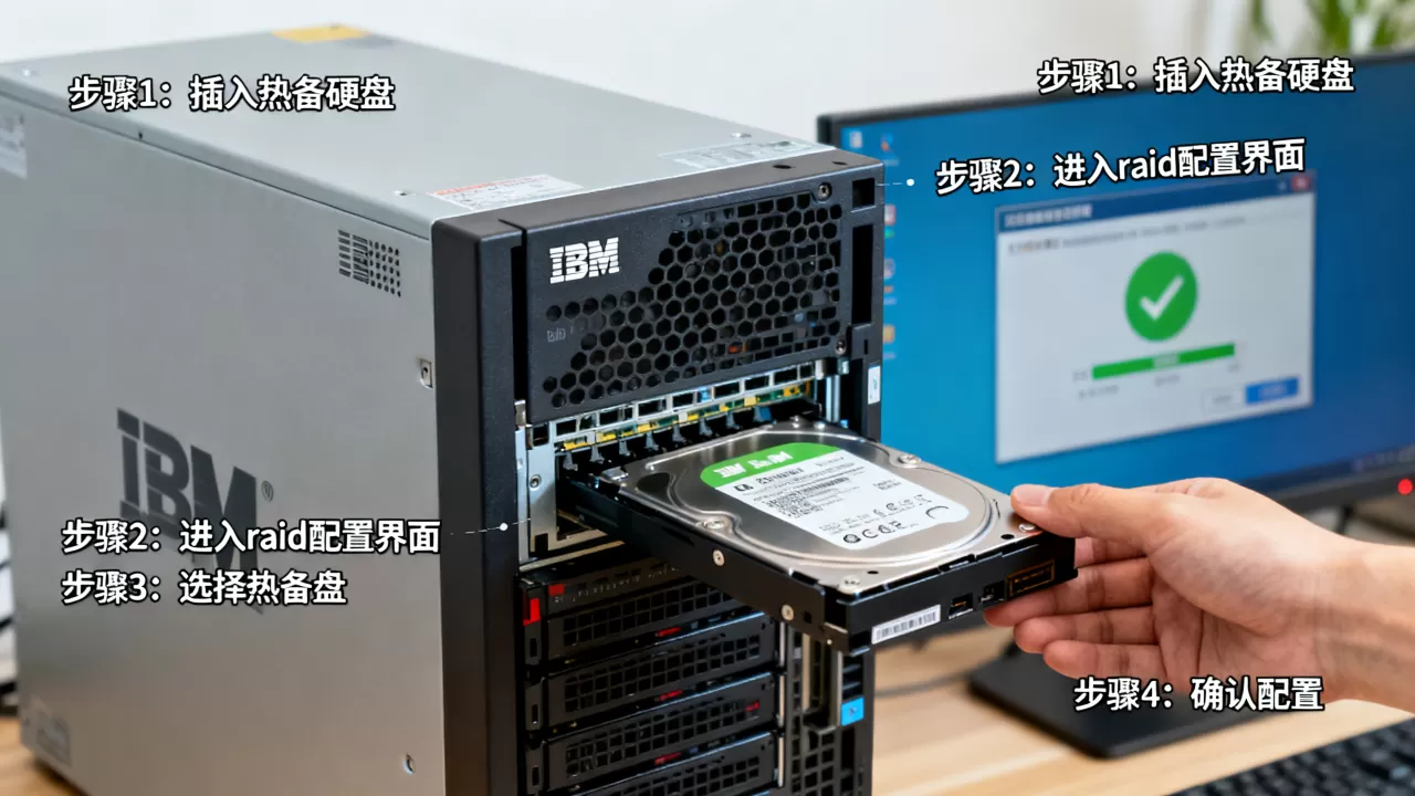 ibm服务器如何配置raid5热备,有哪些步骤? ibm服务器如何配置raid5热备,有哪些步骤?