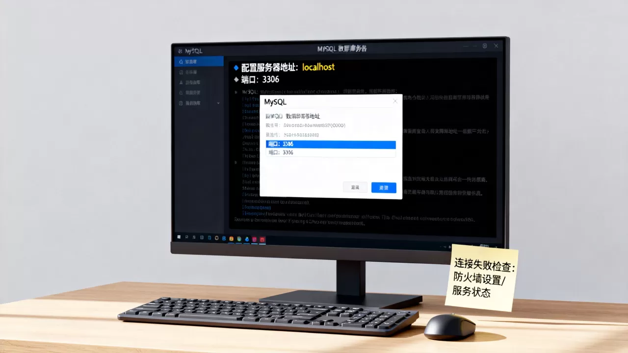 电脑上怎么配置MySQL数据库服务器地址?,MySQL连接失败解决方法 电脑上怎么配置MySQL数据库服务器地址?,MySQL连接失败解决方法