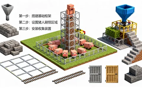 我的世界服务器里猪人塔如何建，猪人塔建造材料需要哪些？
