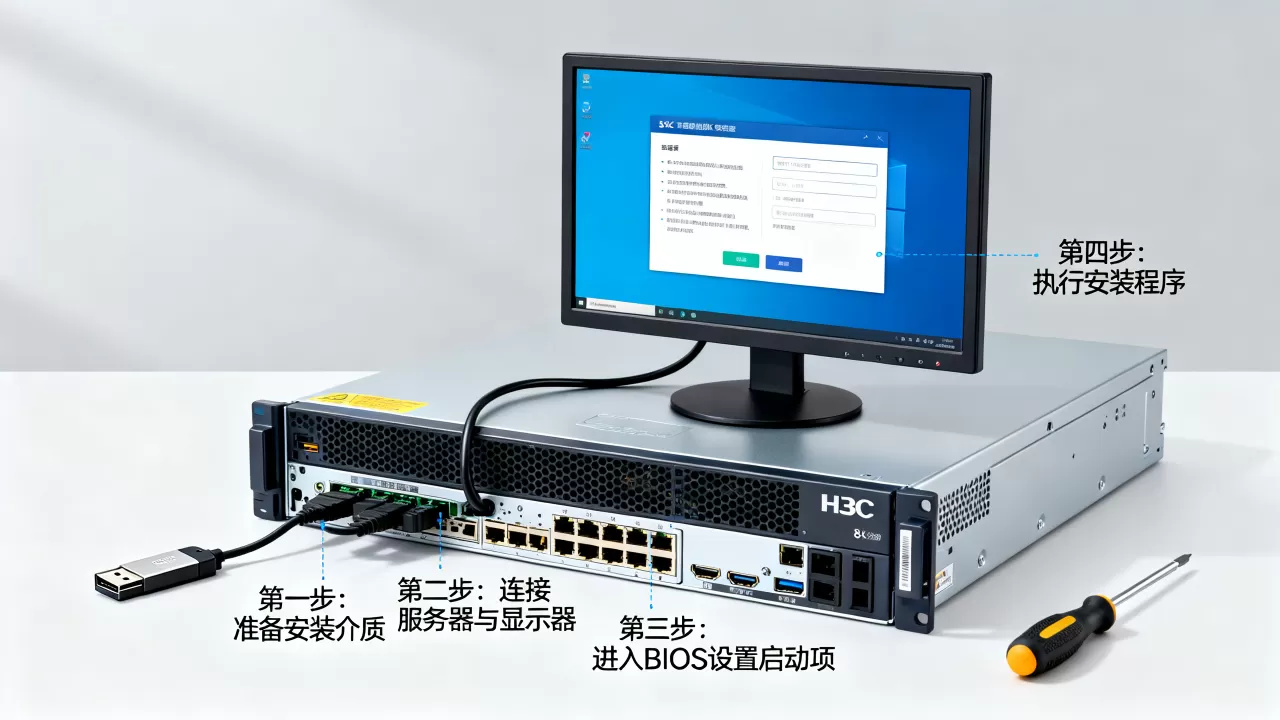 如何快速安装H3C服务器操作系统,有哪些步骤? 如何快速安装H3C服务器操作系统,有哪些步骤?