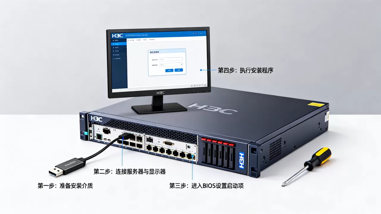 如何快速安装H3C服务器操作系统,有哪些步骤? 如何快速安装H3C服务器操作系统,有哪些步骤?