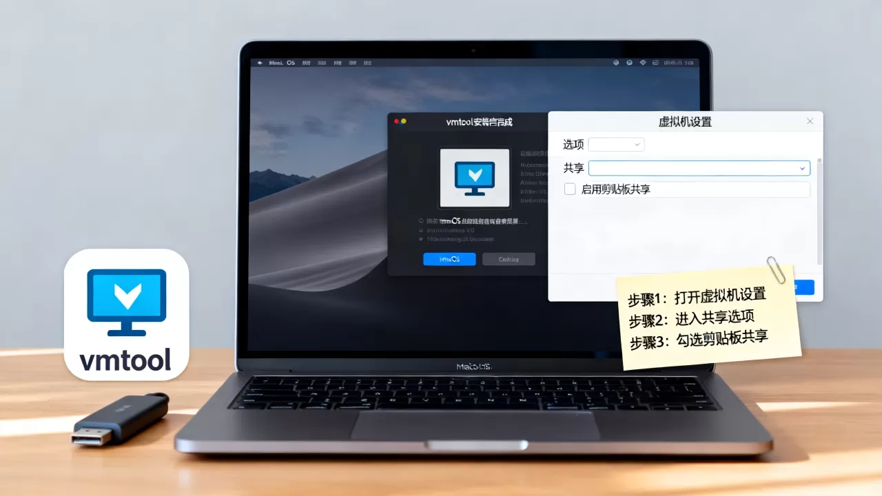 macOS虚拟机安装vmtool后怎么用?,如何开启剪贴板共享? macOS虚拟机安装vmtool后怎么用?,如何开启剪贴板共享?