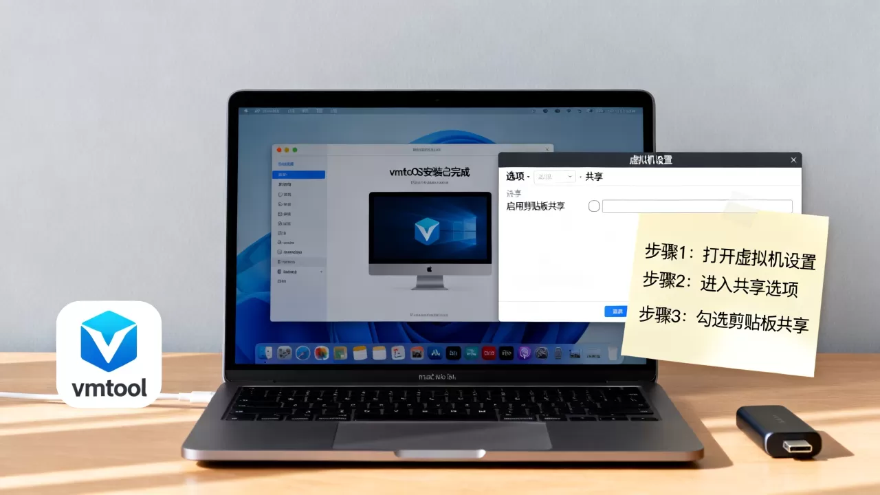 macOS虚拟机安装vmtool后怎么用?,如何开启剪贴板共享? macOS虚拟机安装vmtool后怎么用?,如何开启剪贴板共享?