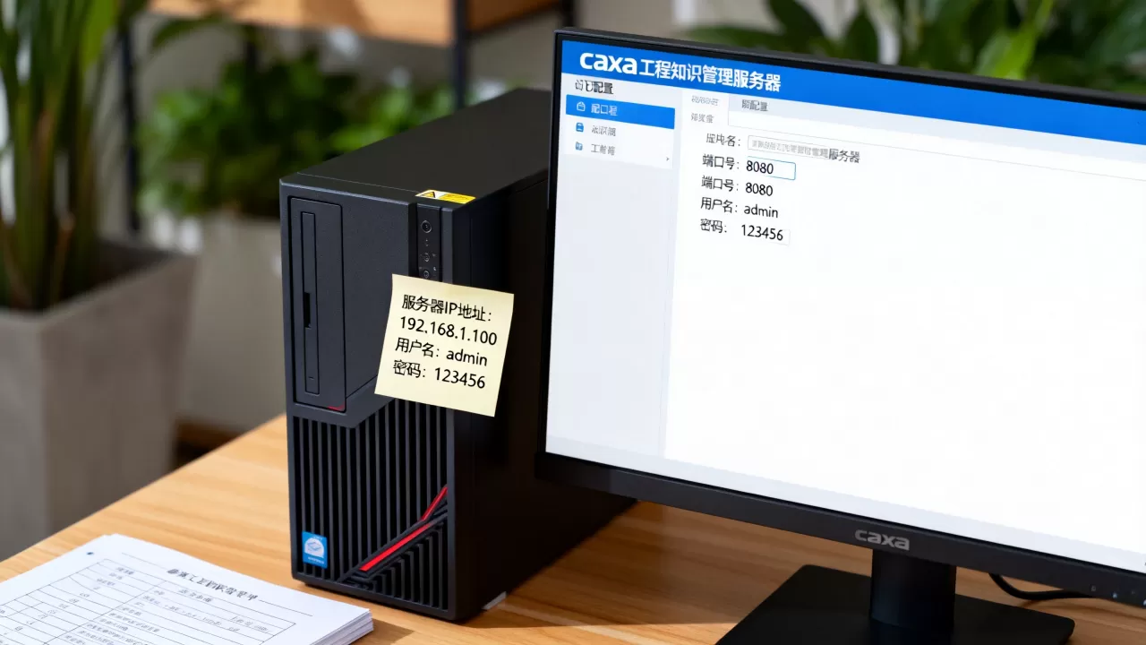 caxa工程知识管理服务器配置信息怎么填?,新手该怎么设置 caxa工程知识管理服务器配置信息怎么填?,新手该怎么设置