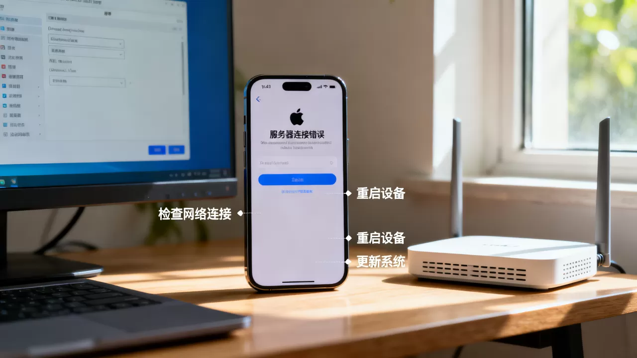 为什么苹果注册id提示服务器连接错误,怎么解决? 为什么苹果注册id提示服务器连接错误,怎么解决?