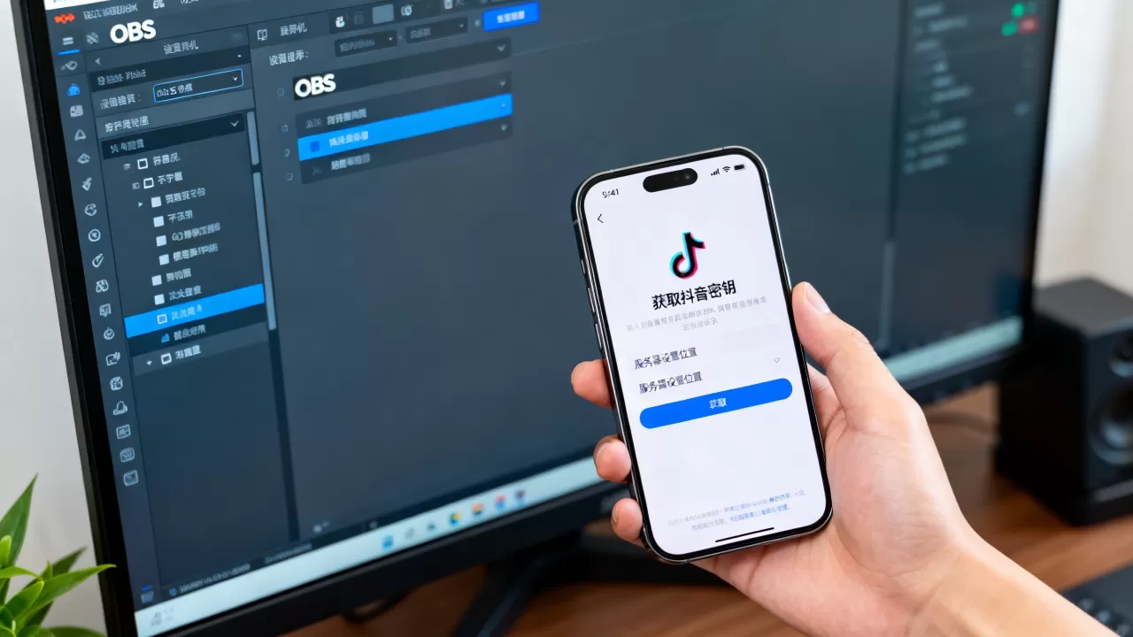 obs如何获取抖音的密钥和服务器,在哪里设置? obs如何获取抖音的密钥和服务器,在哪里设置?
