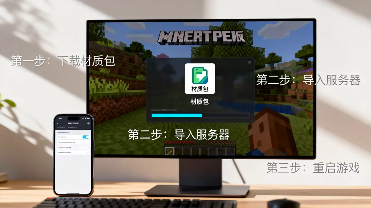 我的世界PE版服务器装载材质包有哪些方法,怎么做? 我的世界PE版服务器装载材质包有哪些方法,怎么做?