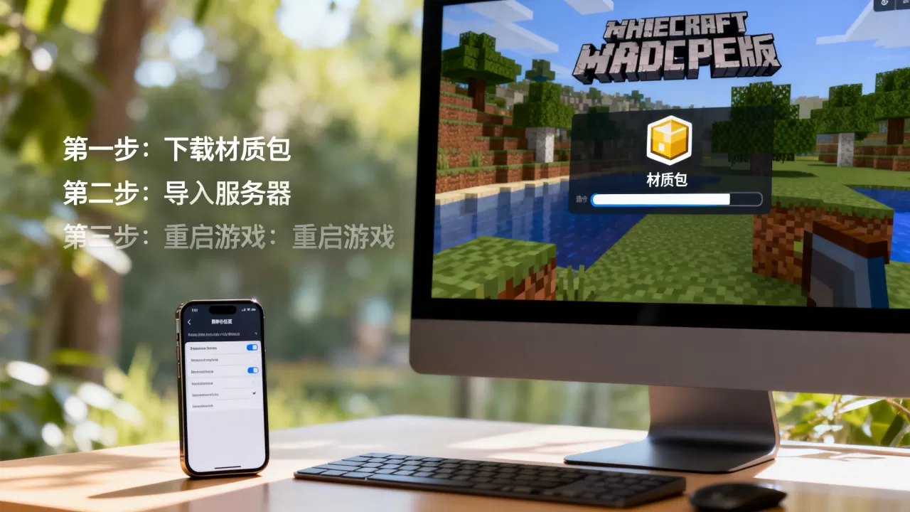 我的世界PE版服务器装载材质包有哪些方法,怎么做? 我的世界PE版服务器装载材质包有哪些方法,怎么做?