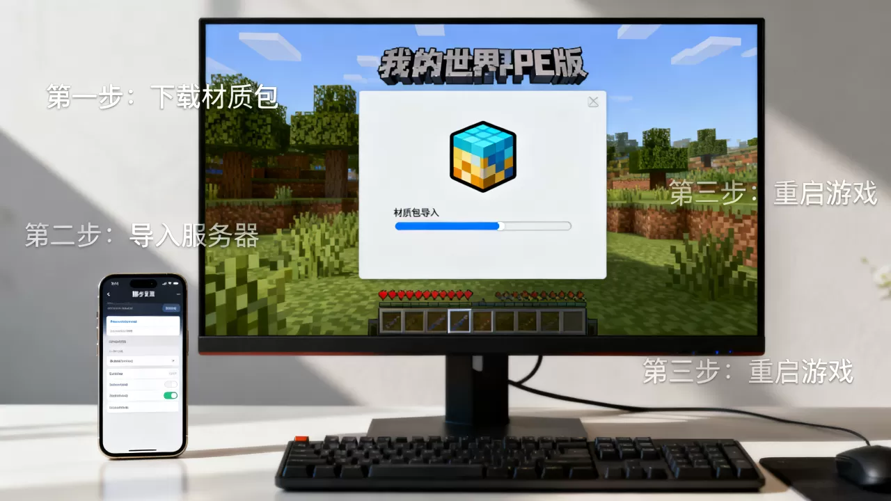 我的世界PE版服务器装载材质包有哪些方法,怎么做? 我的世界PE版服务器装载材质包有哪些方法,怎么做?