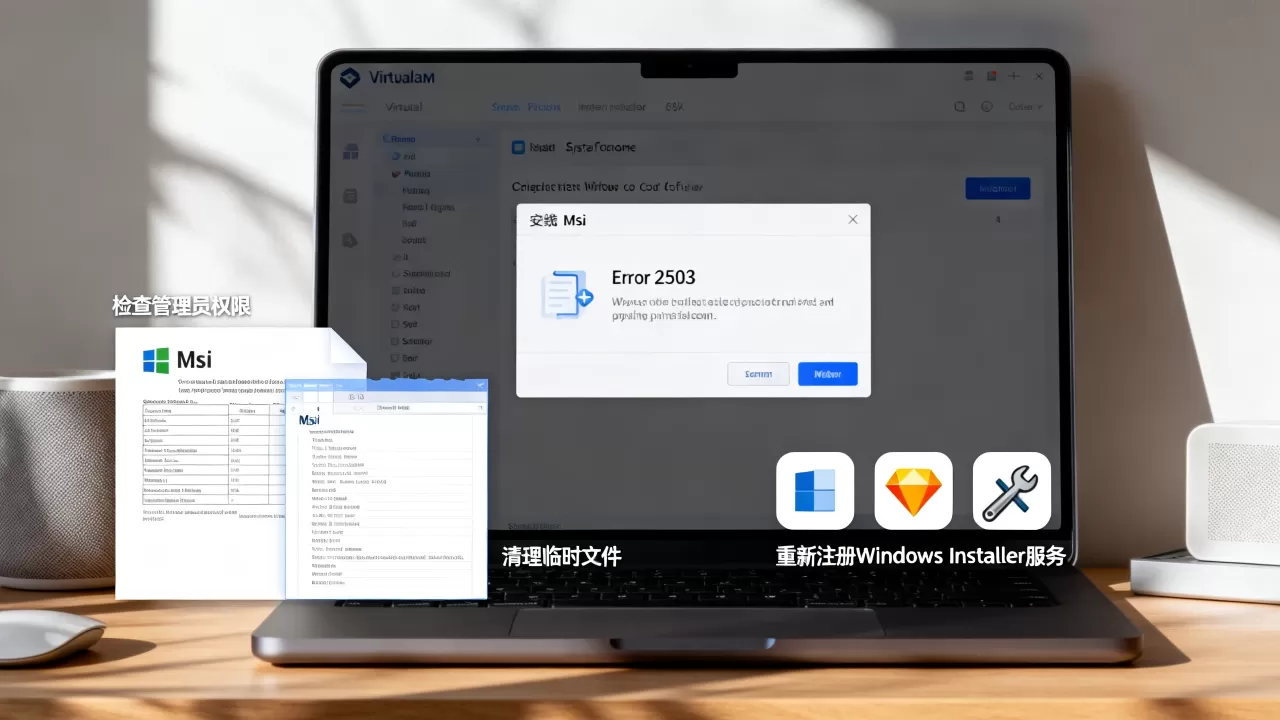 虚拟机安装msi文件失败怎么办,安装msi文件提示错误代码2503怎么解决 虚拟机安装msi文件失败怎么办,安装msi文件提示错误代码2503怎么解决