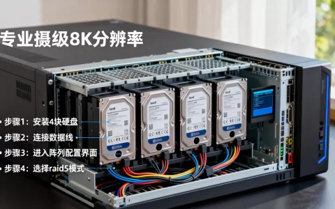服务器4块硬盘怎么做riad5？，riad5阵列配置步骤