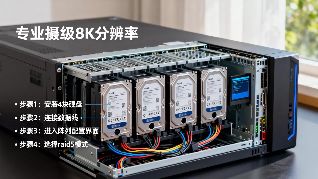 服务器4块硬盘怎么做riad5?,riad5阵列配置步骤 服务器4块硬盘怎么做riad5?,riad5阵列配置步骤