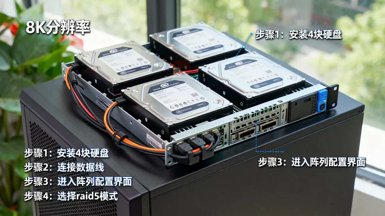服务器4块硬盘怎么做riad5?,riad5阵列配置步骤 服务器4块硬盘怎么做riad5?,riad5阵列配置步骤