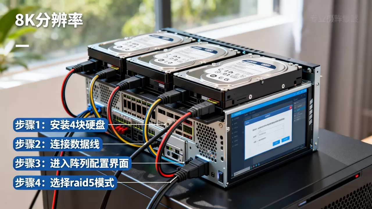 服务器4块硬盘怎么做riad5?,riad5阵列配置步骤 服务器4块硬盘怎么做riad5?,riad5阵列配置步骤