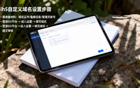 ih5自定义域名怎么设置？需要准备哪些材料？详细步骤教程