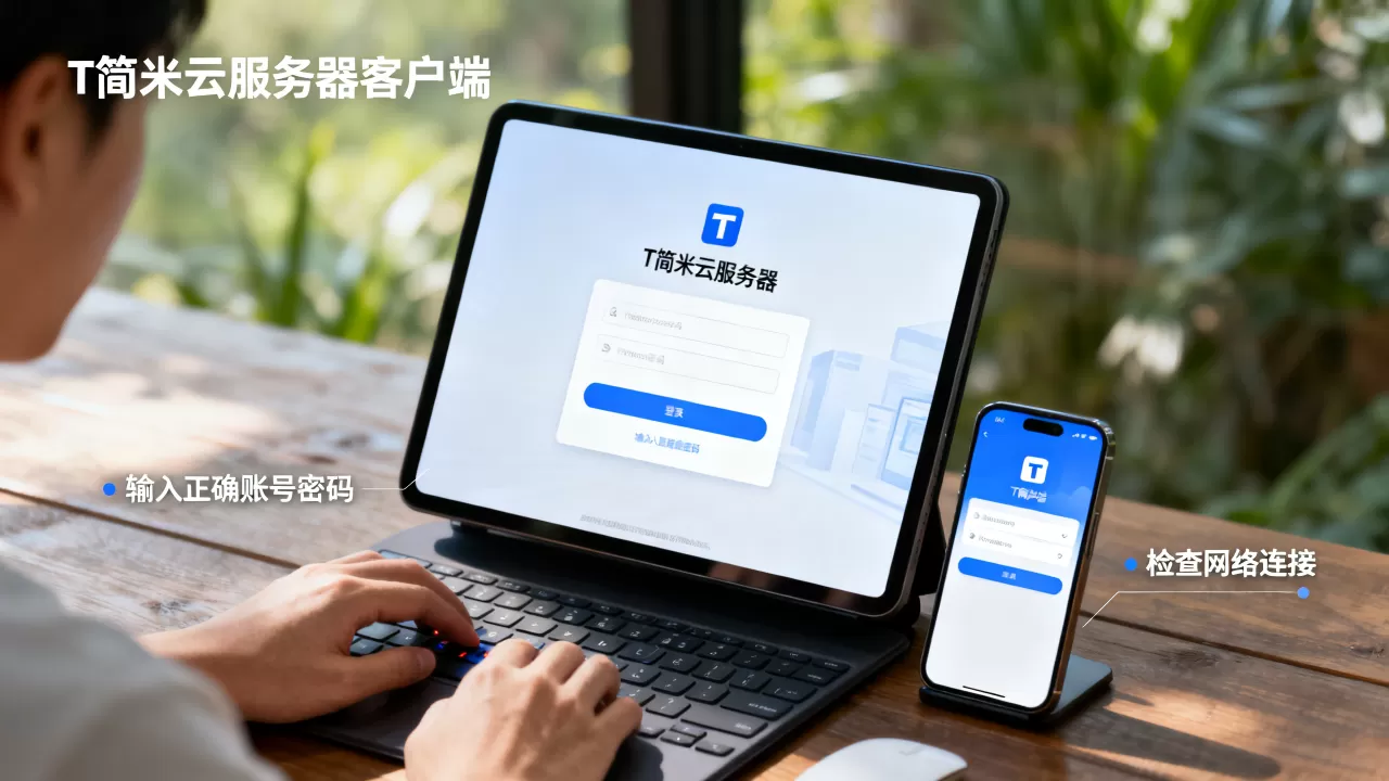 T简米云服务器客户端怎么登录,登录不了怎么办? T简米云服务器客户端怎么登录,登录不了怎么办?