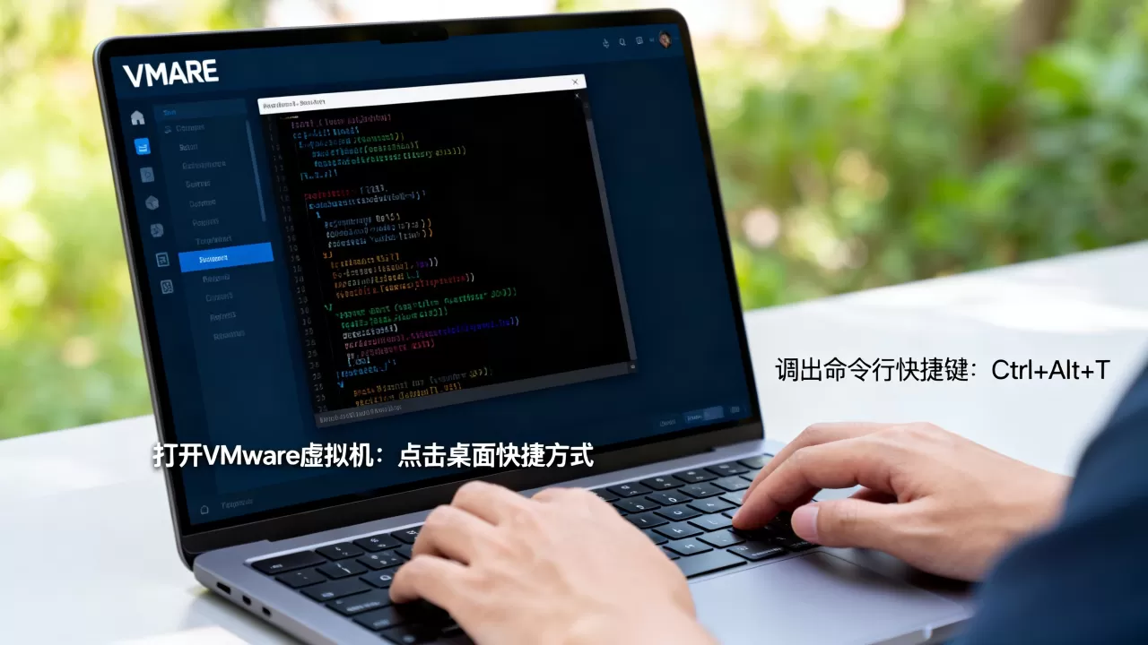 虚拟机命令窗口怎么打开,VMware命令行快捷键 虚拟机命令窗口怎么打开,VMware命令行快捷键