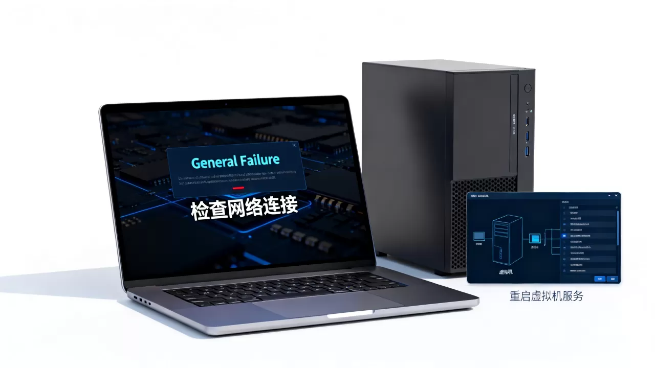 虚拟机出现General Failure是什么原因?怎么解决? 虚拟机出现General Failure是什么原因?怎么解决?