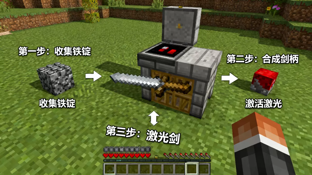 我的世界ec服务器怎么获得激光剑?,获取步骤有哪些 我的世界ec服务器怎么获得激光剑?,获取步骤有哪些