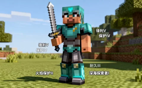 我的世界手机版服务器PVP怎么做，附魔装备怎么搭配
