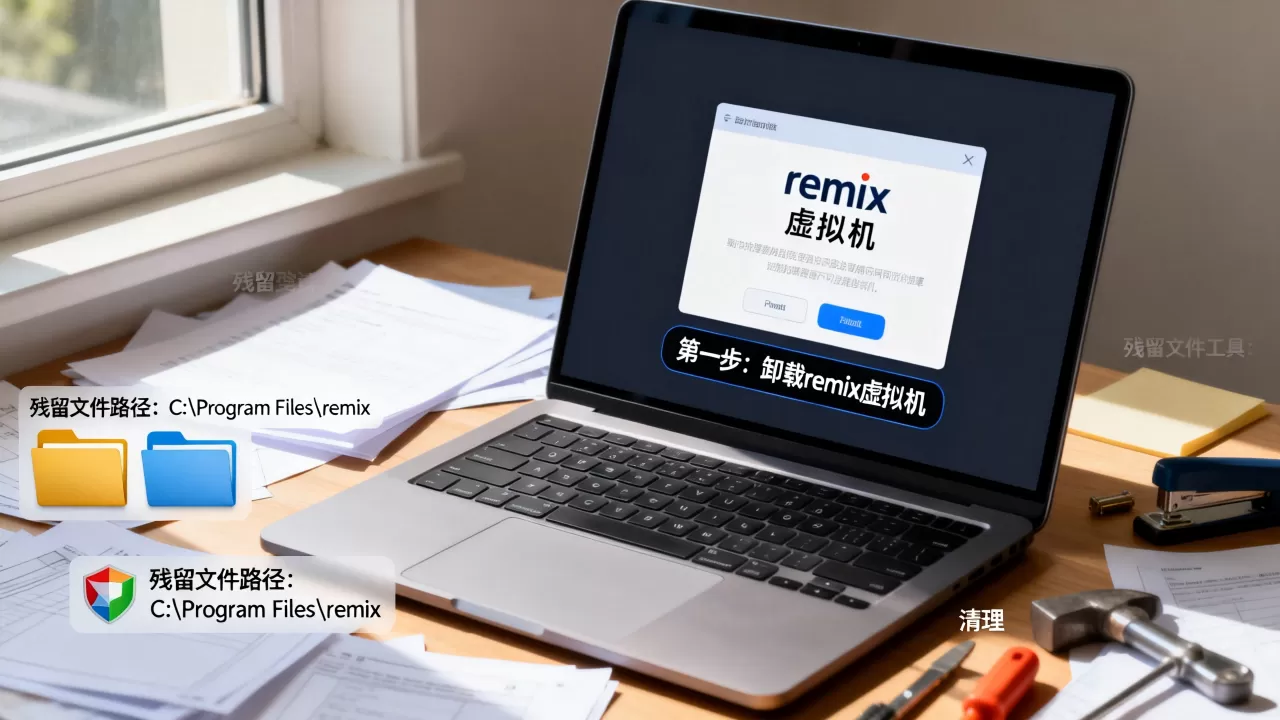 如何彻底删除remix虚拟机及残留文件?remix残留文件怎么清理 如何彻底删除remix虚拟机及残留文件?remix残留文件怎么清理