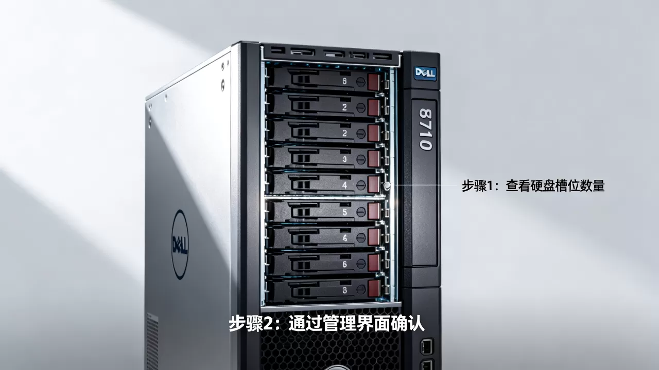 戴尔服务器r710怎么看硬盘数量,有没有快速方法? 戴尔服务器r710怎么看硬盘数量,有没有快速方法?