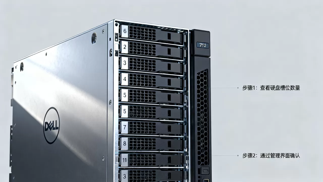 戴尔服务器r710怎么看硬盘数量,有没有快速方法? 戴尔服务器r710怎么看硬盘数量,有没有快速方法?