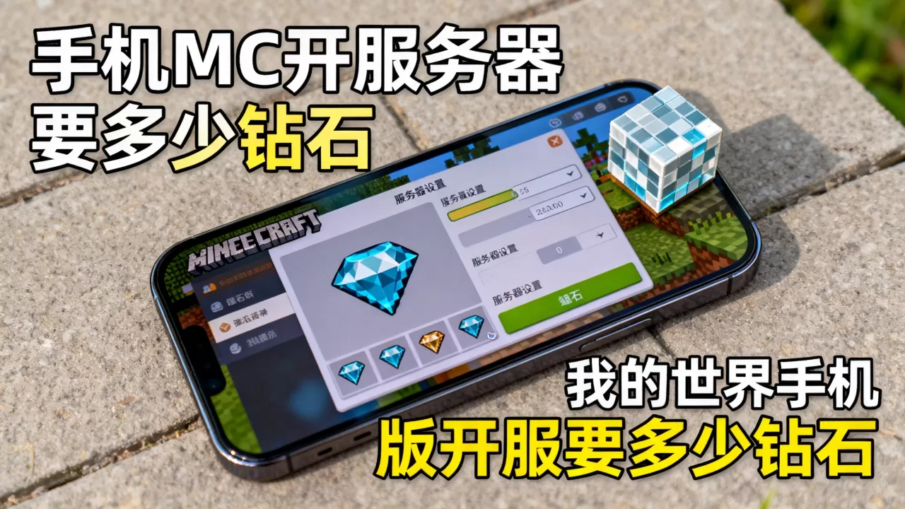 手机MC开服务器要多少钻石,我的世界手机版开服要多少钻石? 手机MC开服务器要多少钻石,我的世界手机版开服要多少钻石?