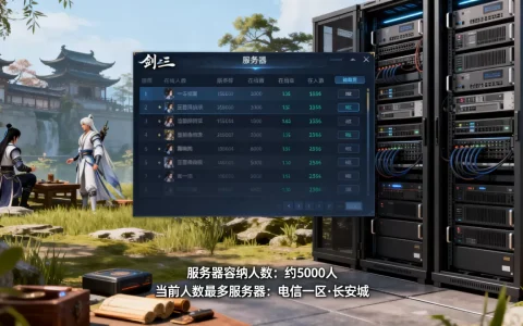 剑三每个服务器能容纳多少人，剑三哪个服务器人最多？
