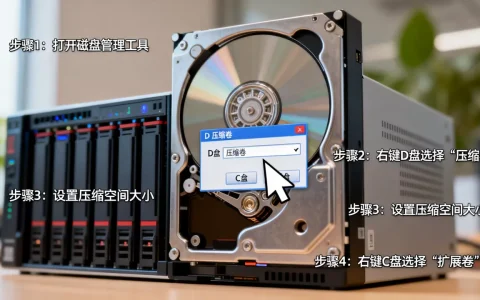 服务器D盘空间怎么分给C盘？,D盘分盘给C盘的详细教程