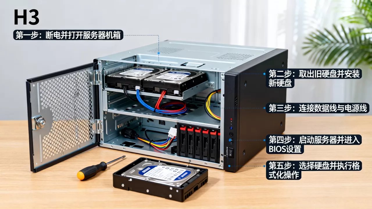 h3服务器硬盘怎么格式化,操作步骤是什么? h3服务器硬盘怎么格式化,操作步骤是什么?