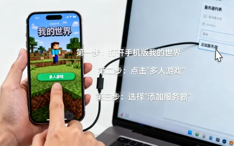手机版我的世界怎么进PC端服务器？具体步骤是什么？