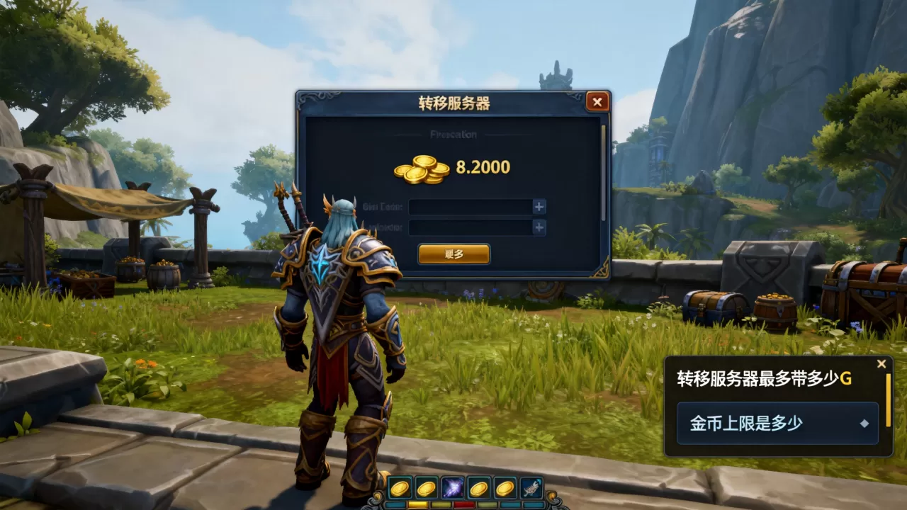 魔兽世界转移服务器最多带多少G,金币上限是多少? 魔兽世界转移服务器最多带多少G,金币上限是多少?