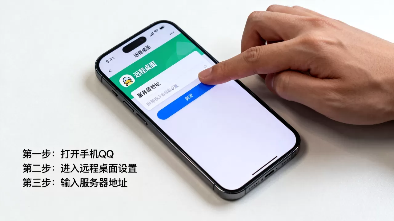 手机qq怎么设置远程桌面连接到服务器,具体步骤是什么? 手机qq怎么设置远程桌面连接到服务器,具体步骤是什么?