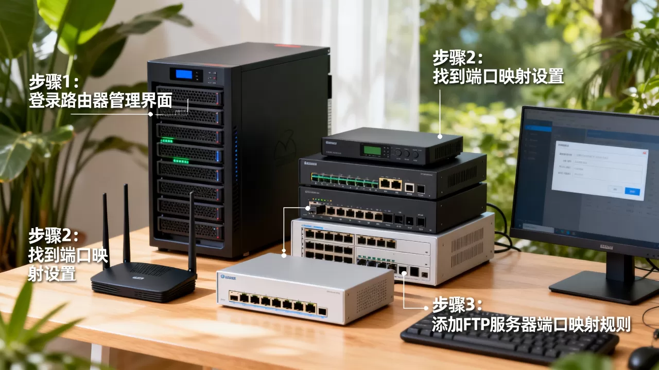 局域网内FTP服务器如何访问公网,怎么设置端口映射 局域网内FTP服务器如何访问公网,怎么设置端口映射