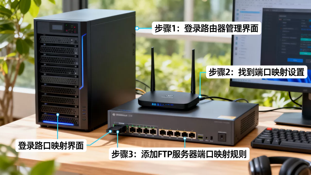 局域网内FTP服务器如何访问公网,怎么设置端口映射 局域网内FTP服务器如何访问公网,怎么设置端口映射