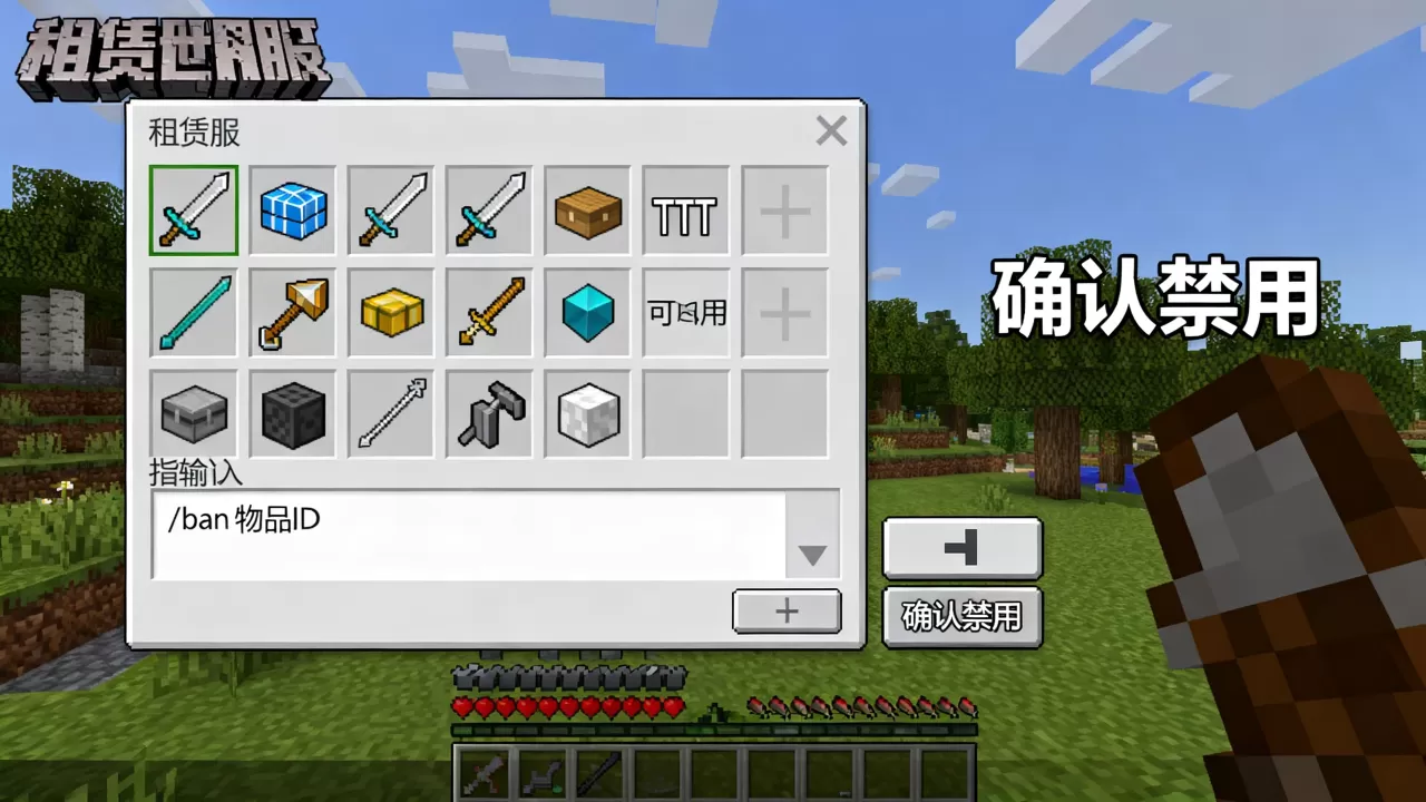 网易版租赁服怎么ban物品?,我的世界租赁服怎么禁用物品? 网易版租赁服怎么ban物品?,我的世界租赁服怎么禁用物品?