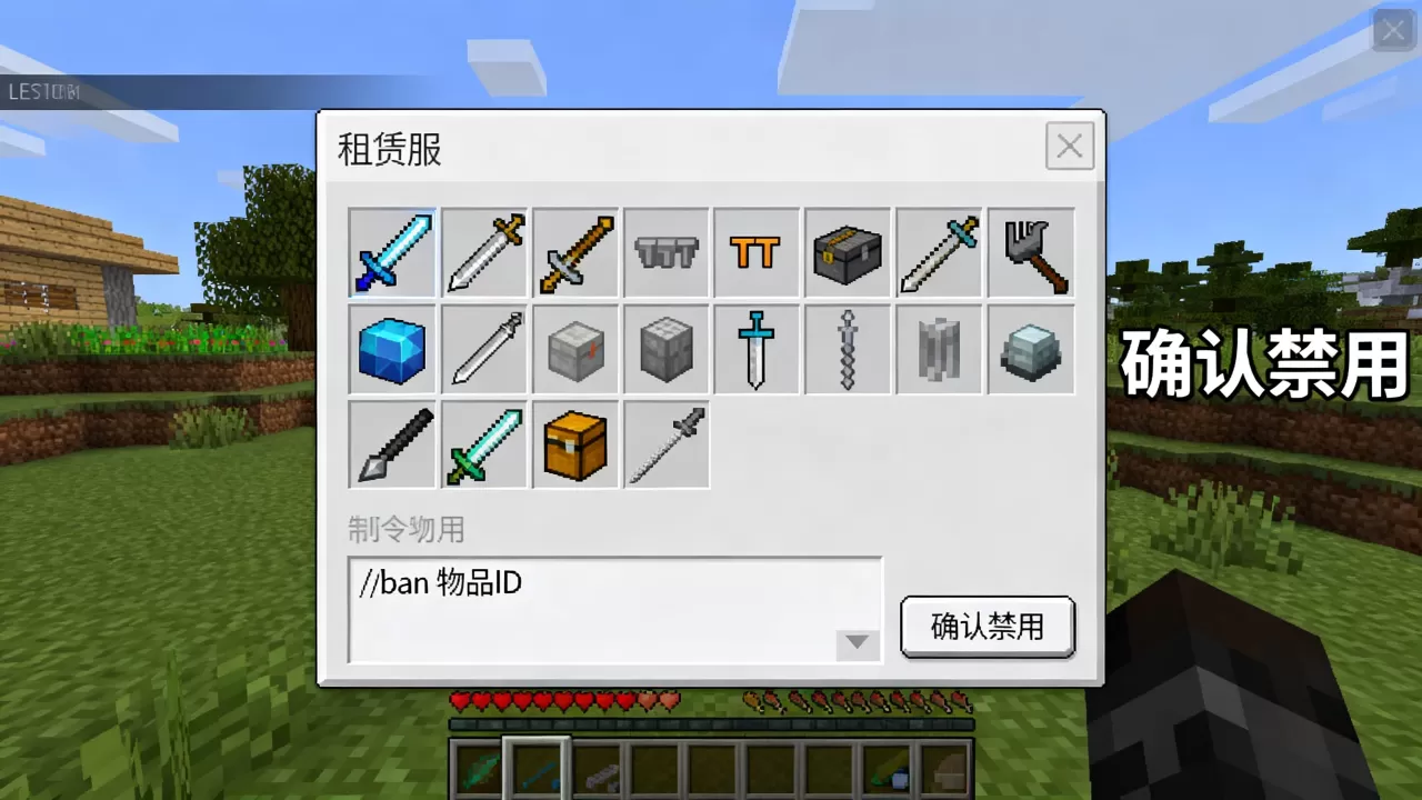 网易版租赁服怎么ban物品?,我的世界租赁服怎么禁用物品? 网易版租赁服怎么ban物品?,我的世界租赁服怎么禁用物品?