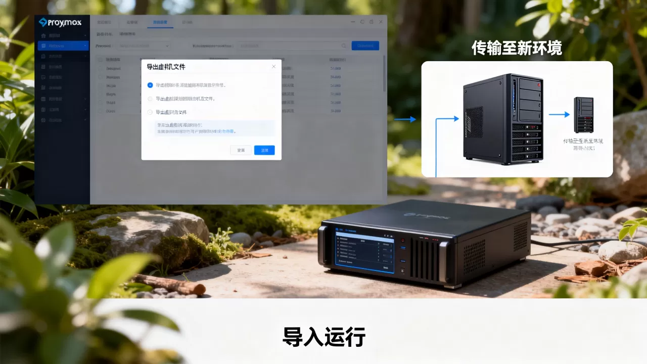 Proxmox导出虚拟机后如何在新环境导入运行?,怎么迁移 Proxmox导出虚拟机后如何在新环境导入运行?,怎么迁移