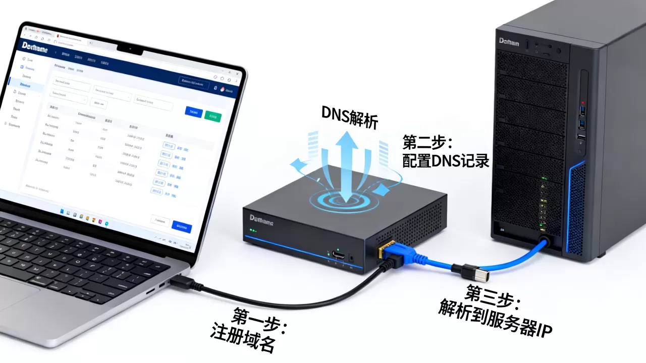域名如何解析到服务器IP地址,详细步骤是什么 域名如何解析到服务器IP地址,详细步骤是什么
