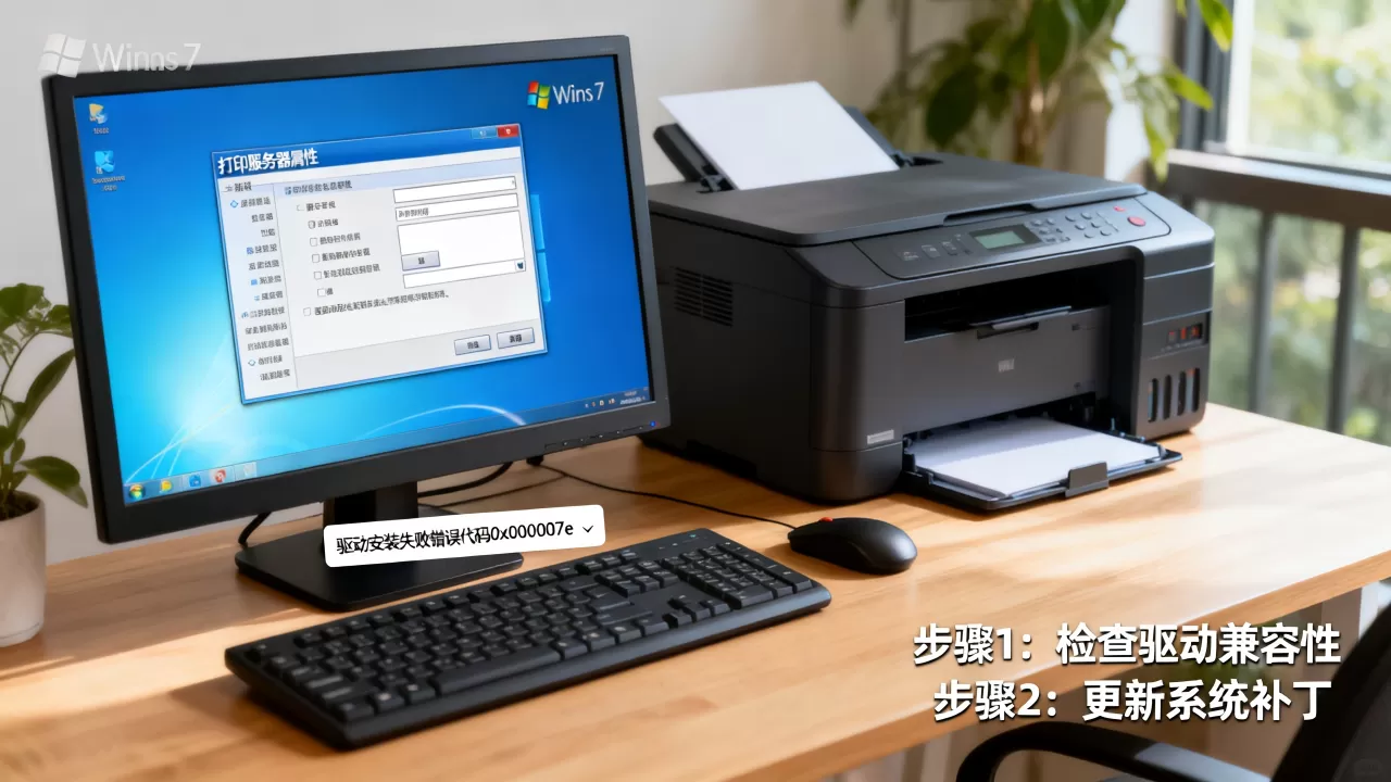 Win7打印服务器属性怎么替换,打印机驱动安装失败怎么办? Win7打印服务器属性怎么替换,打印机驱动安装失败怎么办?