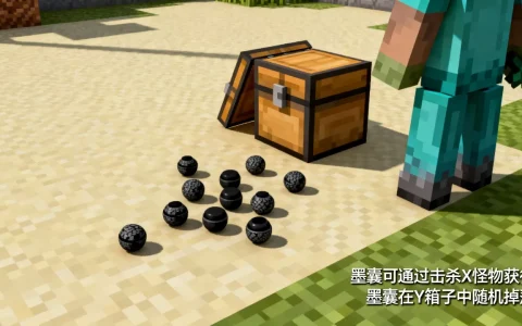 我的世界EC服务器密室杀手墨囊怎么获得，墨囊在哪掉落？