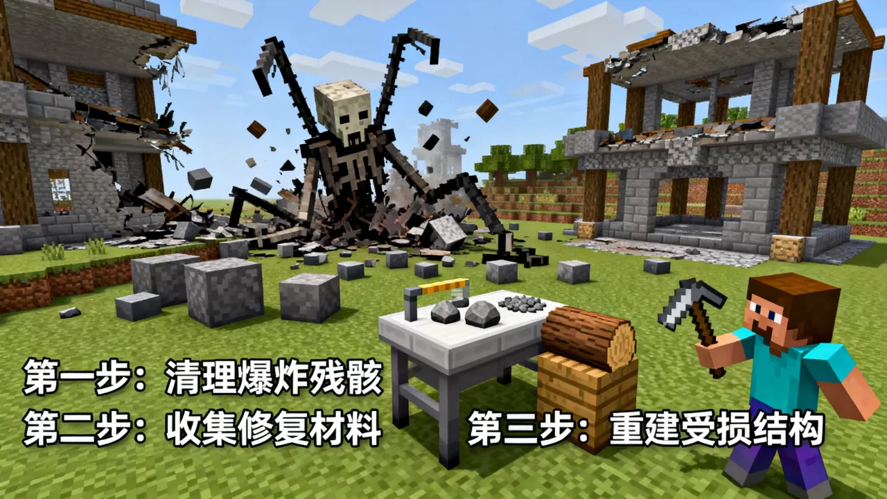 我的世界服务器被凋零炸了怎么办,如何快速修复? 我的世界服务器被凋零炸了怎么办,如何快速修复?