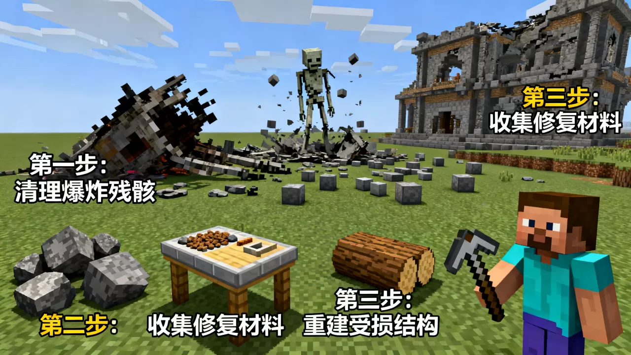 我的世界服务器被凋零炸了怎么办,如何快速修复? 我的世界服务器被凋零炸了怎么办,如何快速修复?