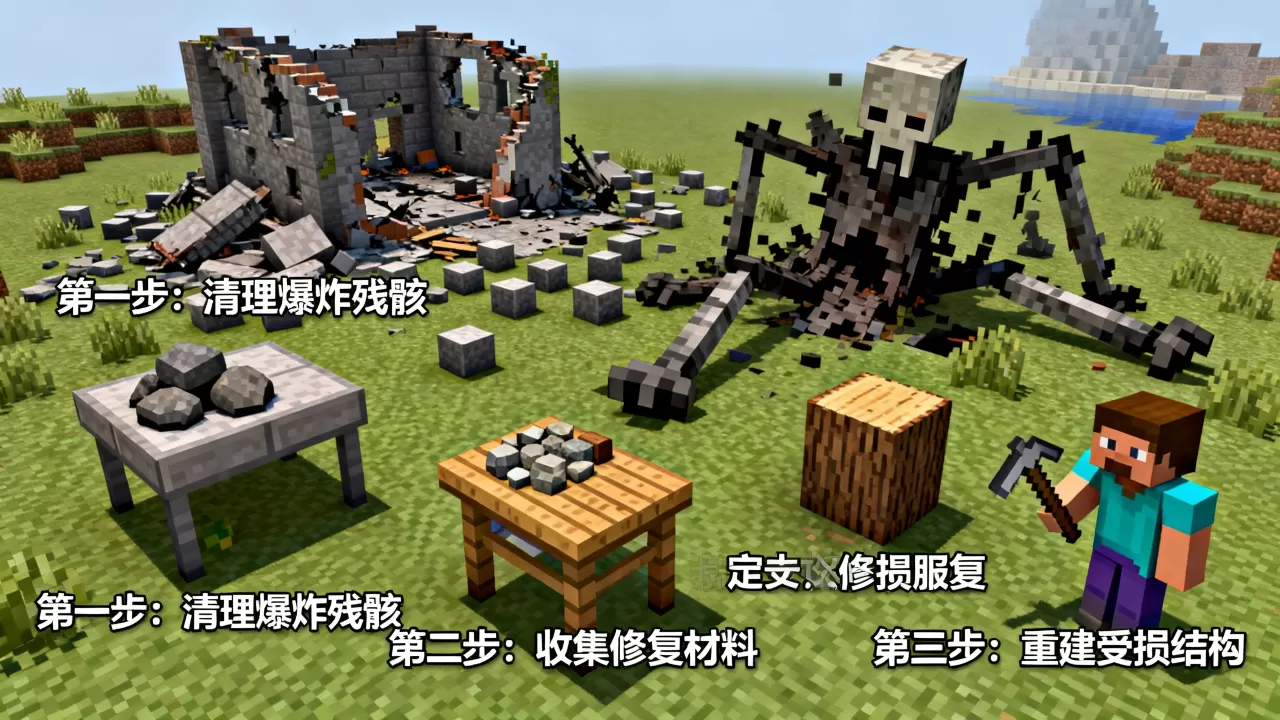 我的世界服务器被凋零炸了怎么办,如何快速修复? 我的世界服务器被凋零炸了怎么办,如何快速修复?