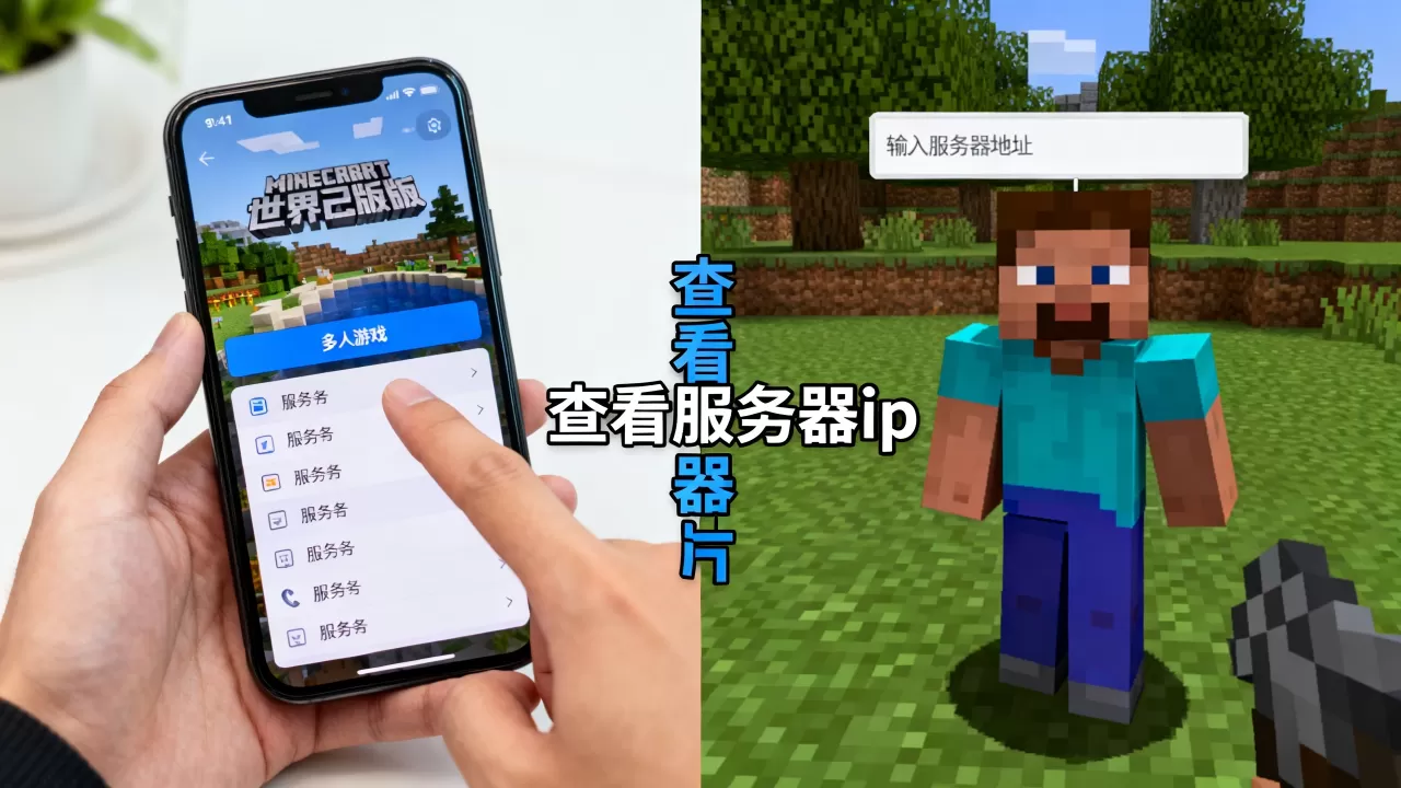 我的世界手机版服务器ip怎么看,怎么进服务器? 我的世界手机版服务器ip怎么看,怎么进服务器?
