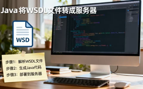 Java如何将WSDL文件转成服务器，具体步骤是什么？
