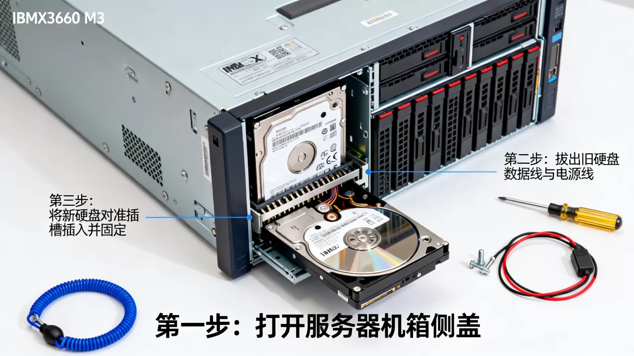 IBMX3650 M3服务器硬盘怎么换,更换步骤有哪些? IBMX3650 M3服务器硬盘怎么换,更换步骤有哪些?